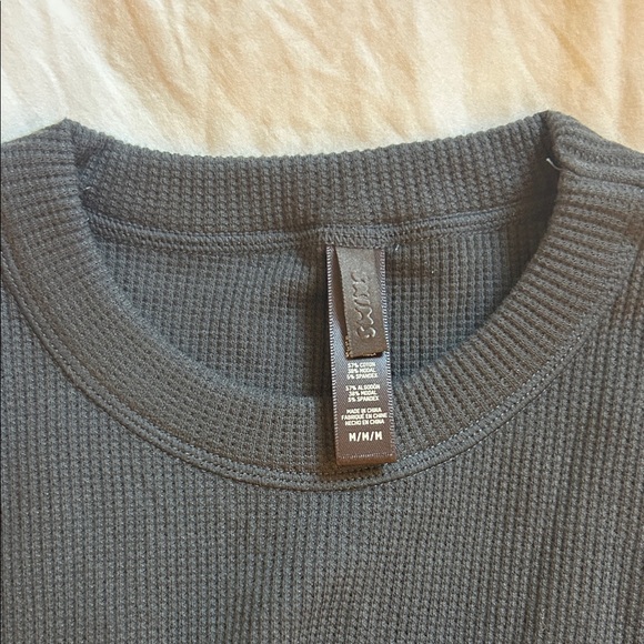 SKIMS Dresses & Skirts - SKIMS Black Maxi Dress with Long Sleeves